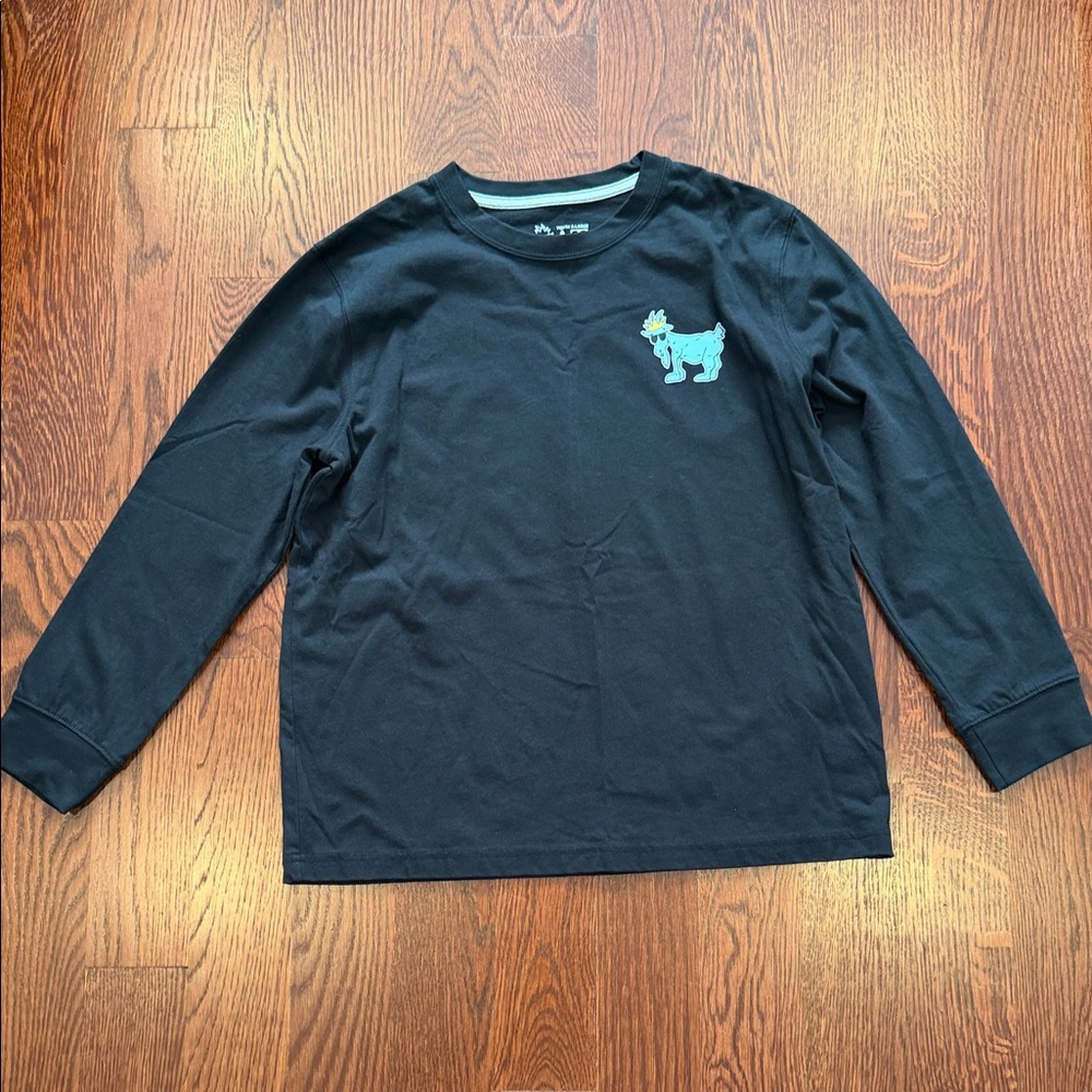 Boys Goat USA Black Long Sleeve Tee with Graphic